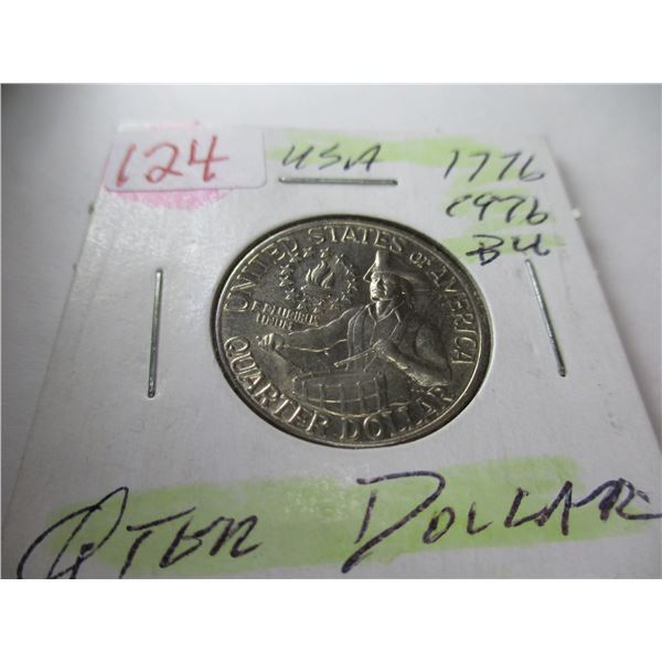 1776 - 1976 USA LIBERTY QUARTER DOLLAR