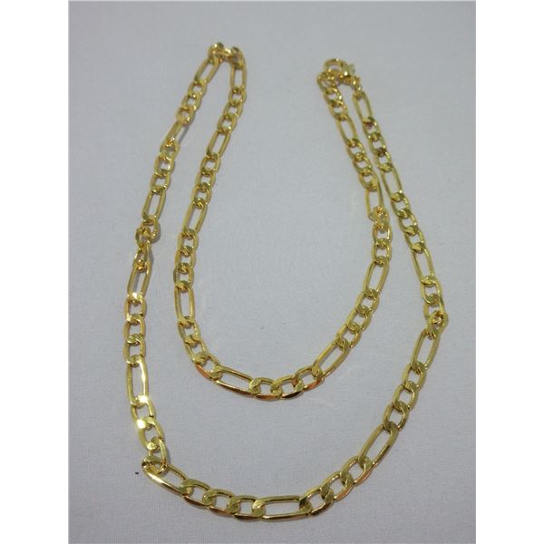 NEW:  22" GOLD PLATED 18 KT NECKLACE