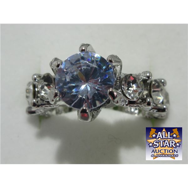 NEW:  CHARMING CZ RING (SIZE 8)