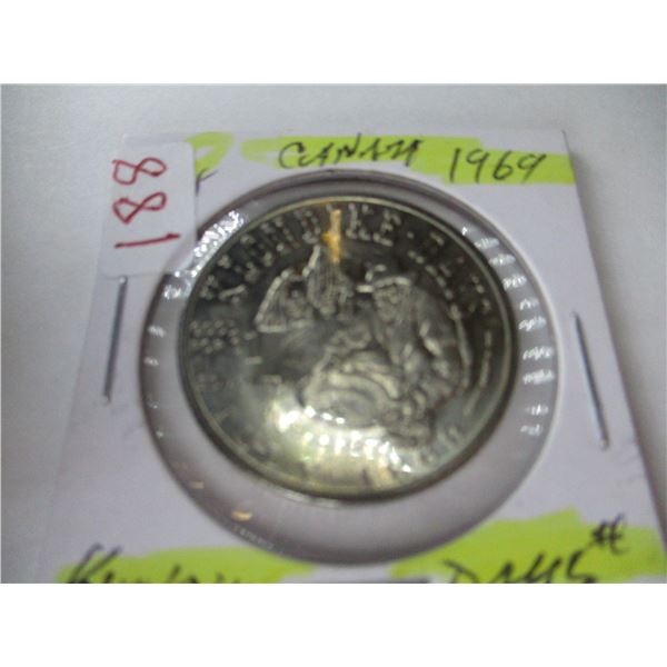 1969 UNCIRCULATED KLONDIKE DOLLAR