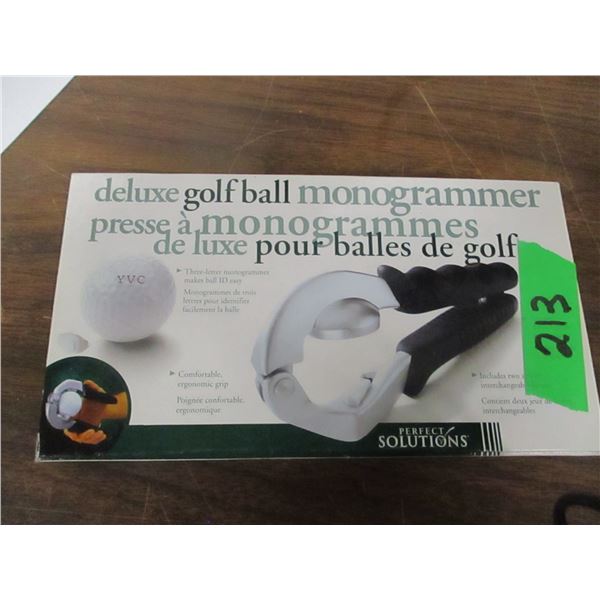 GOLF BALL MONOGRAMMER