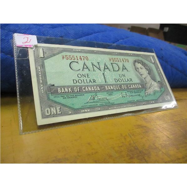 1954 BANK OF CANADA LAST OF CANADA $1 BILLS