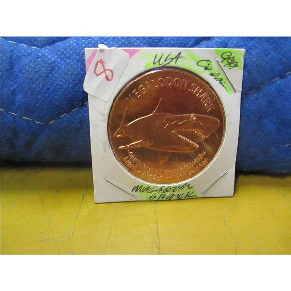 USA 1 OZ 999 FINE COPPER MAGELODAN COIN