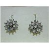 Image 1 : NEW:  FLOWER CLUSTER SILVER CZ EARRINGS