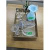 Image 1 : FLAT C/W ASSORTED GLASSWARE