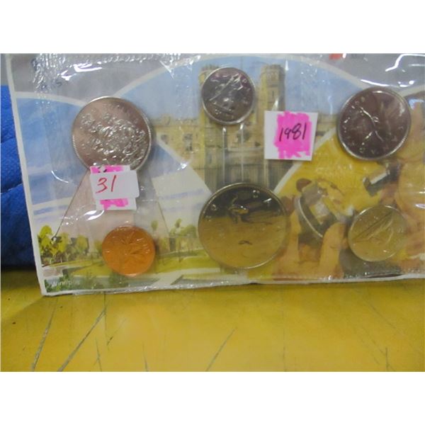1981 PROOF CANADA MINT SEALED COIN SET