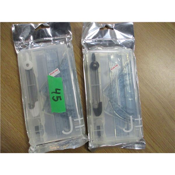 NEW (STORE CLOSE-OUT):  2 - 7 PIECE MATH SET