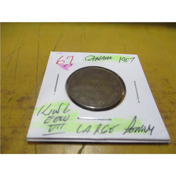 1907 KING EDWARD VII CANADA LARGE PENNY