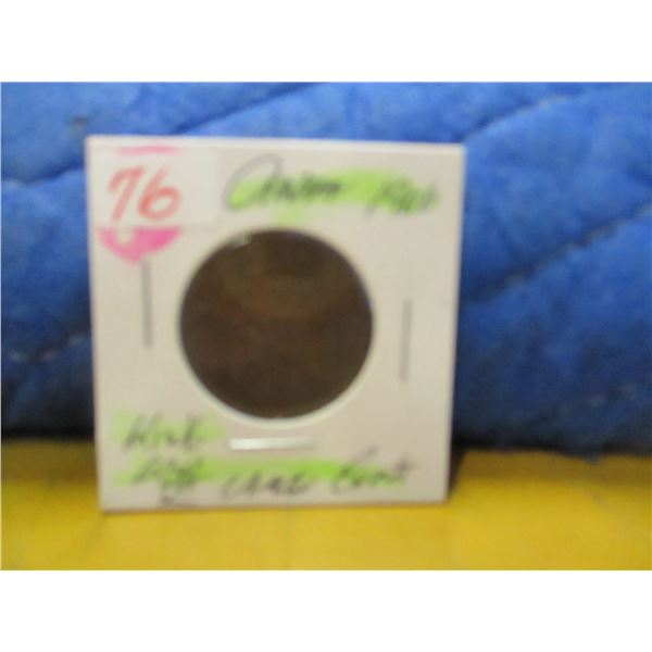 1909 KING EDWARD VII CANADA LARGE PENNY