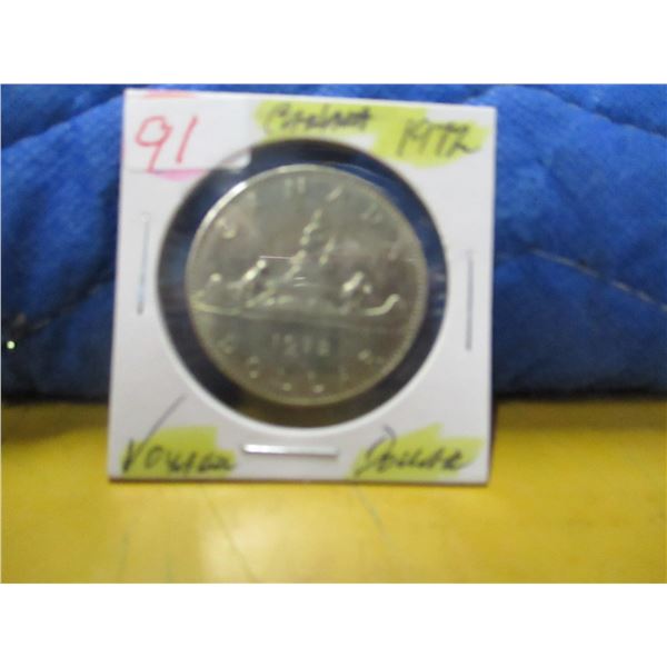 1972 CANADA VOYAGER DOLLAR