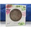 Image 1 : 1885 VICTORIAN NEWFOUNDLAND SILVER HALF DOLLAR