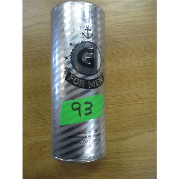 NEW:  "G" COLOGNE FOR MEN (100 ML) - BOTTLE
