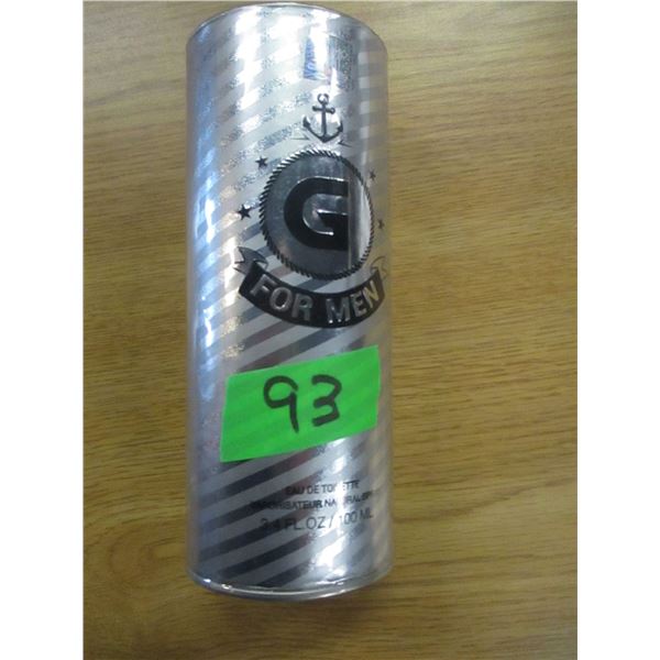NEW:  "G" COLOGNE FOR MEN (100 ML) - BOTTLE