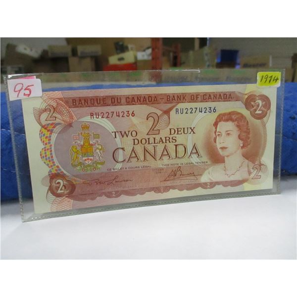 1974 BANK OF CANADA LAST OF CANADA $2 BILLS
