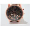 Image 3 : NEW:  FASHION GENEVA ROMAN NUMERAL WATCH (ROSE GOLD)