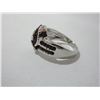 Image 3 : NEW:  STERLING SILVER WHITE & BLACK CZ RING (SIZE 8)