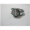 Image 3 : NEW:  SILVER PLATED BLUE GEMSTONE 3 PIECE RING SET (SIZE 7)