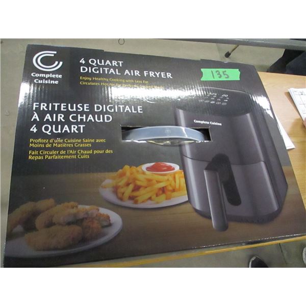 NEW:  COMPLETE CUISINE 4 QUART DIGITAL AIR FRYER