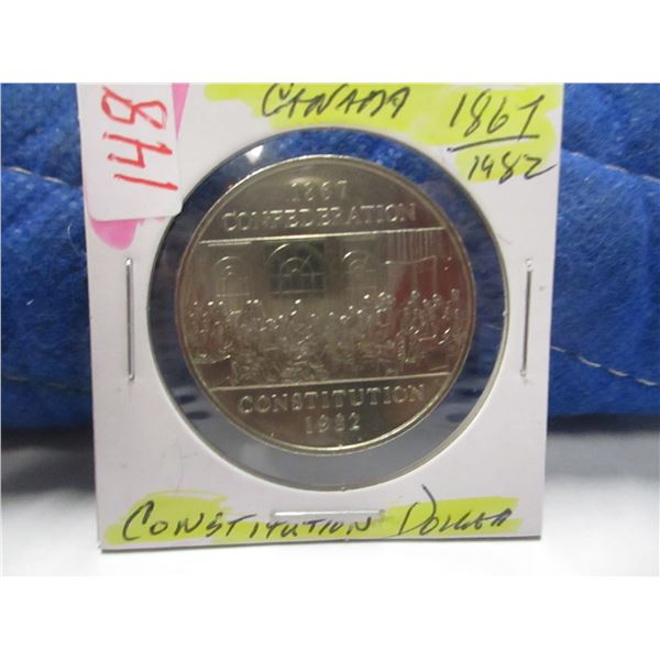 1867 - 1982 CANADA CONFEDERATION CONSTITUTION DOLLAR