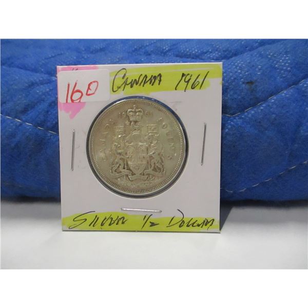 1961 CANADA SILVER HALF DOLLAR