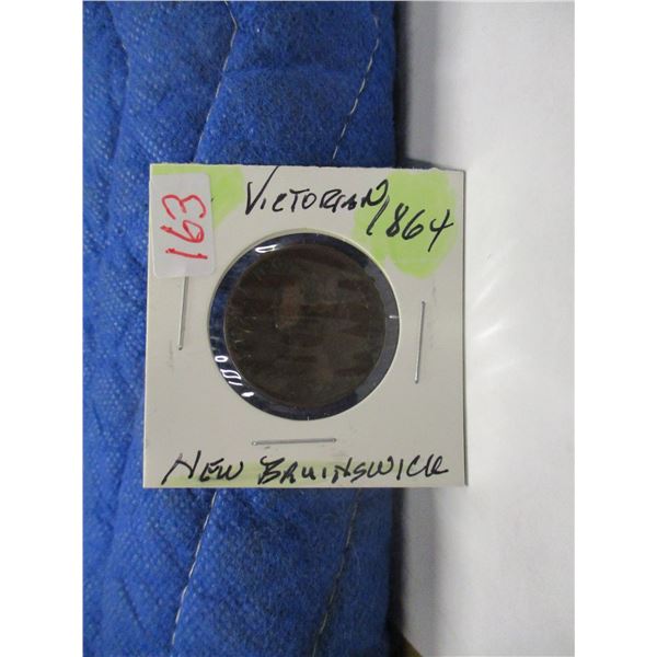 1864 VICTORIAN NEW BRUNSWICK LARGE CENT