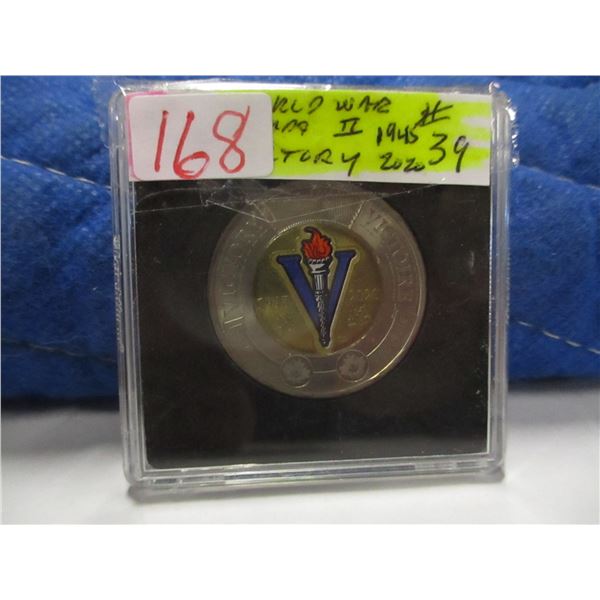 1945 - 2020 WORLD WAR II VICTORY CANADA $2 COIN