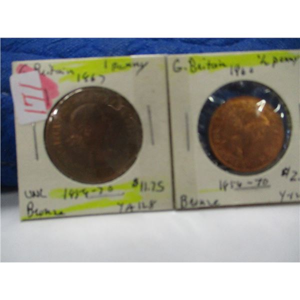 1967 UNCIRCULATED BRONZE GREAT BRITIAN LARGE PENNY