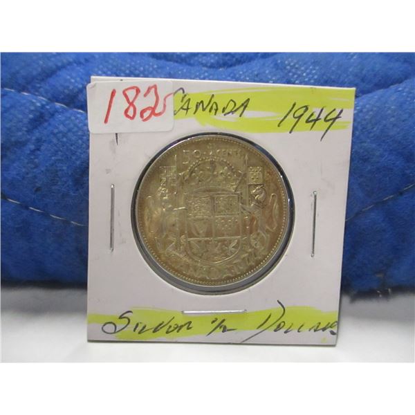 1944 CANADA SILVER HALF DOLLAR