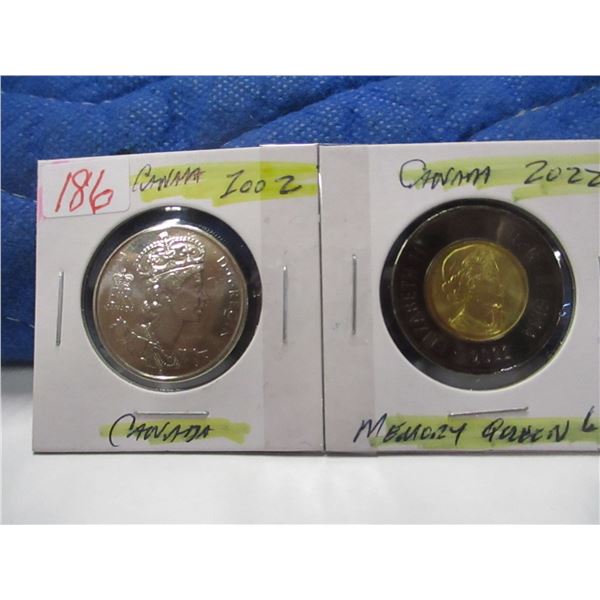 2002 - 2022 PROOF HALF DOLLAR $2 MEMORY OF QUEEN ELIZABETH II