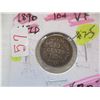 Image 1 : 1890 VF VICTORIAN NEWFOUNDLAND SILVER DIME