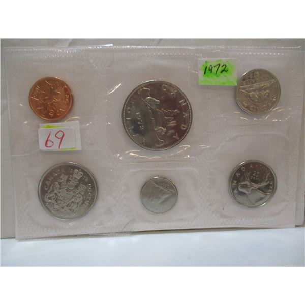 1972 PROOF MINT SEALED CANADA COIN SET