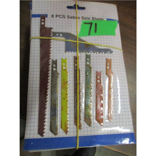 LARGE ASSORTMENT OF SABRE SAW BLADES
