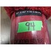 Image 2 : NEW:  FLORAL FLEECE THROW (RED) (50" X 60")