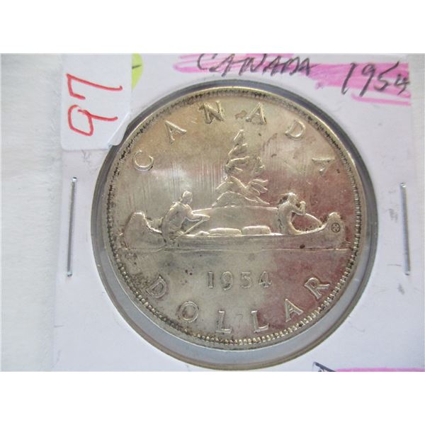 1954 CANADA SILVER DOLLAR