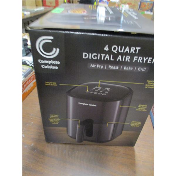 NEW:  COMPLETE CUISINE 4 QUART DIGITAL AIR FRYER