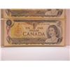 Image 3 : 1973 SET OF SEQUENTIAL SERIAL NUMBER LAST OF CANADA $1 BILLS