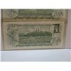 Image 5 : 1973 SET OF SEQUENTIAL SERIAL NUMBER LAST OF CANADA $1 BILLS