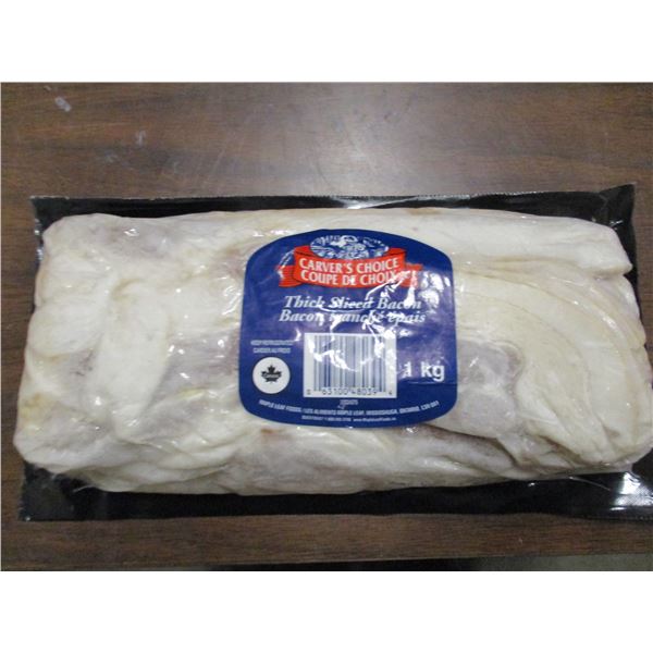 FROZEN (FREIGHT DAMAGE):  CARVERS CHOICE THICK SLICE BACON (1 KG)