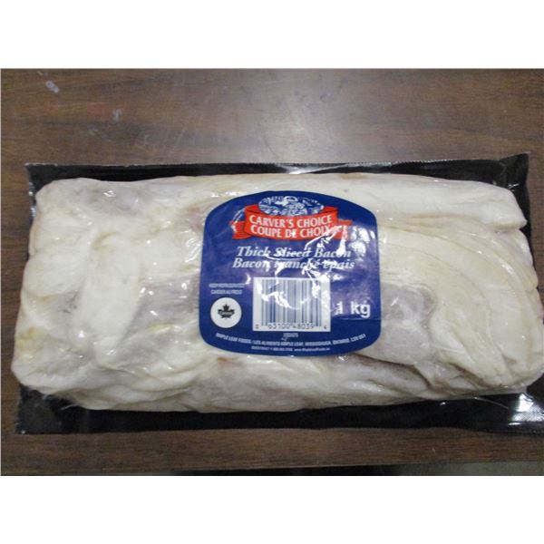 FROZEN (FREIGHT DAMAGE):  CARVERS CHOICE THICK SLICE BACON (1 KG)