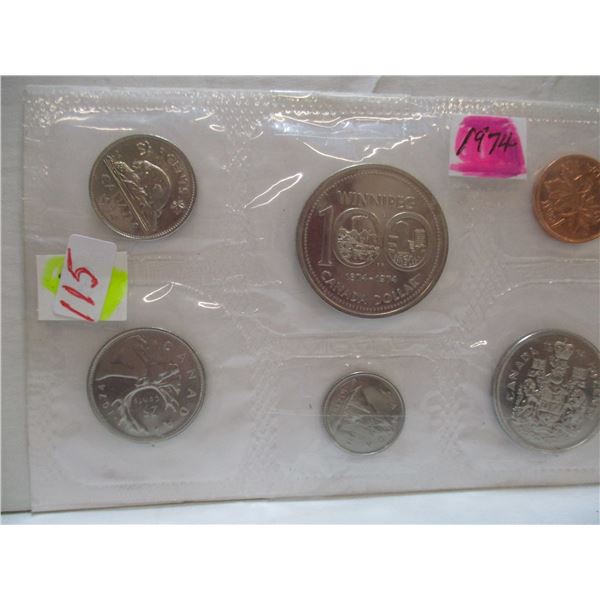 1974 PROOF CANADA MINT SEALED COIN SET