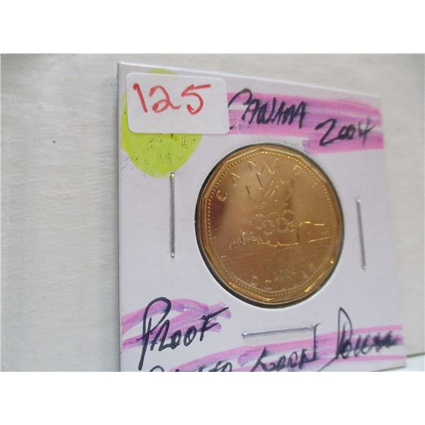 2004 PROOF CAMEO CANADA LOON DOLLAR