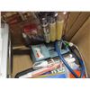 Image 2 : BOX C/W RADIO, PENCIL SHARPENER, MISC
