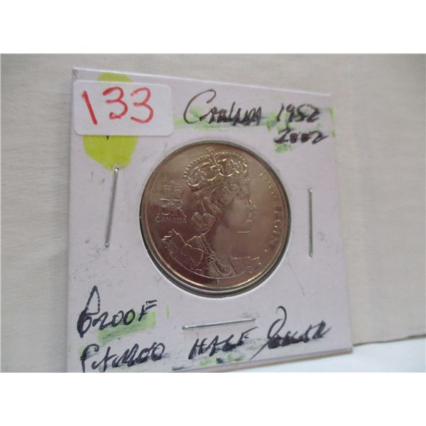 1952 - 2002 PROOF CAMEO CANADA HALF DOLLAR