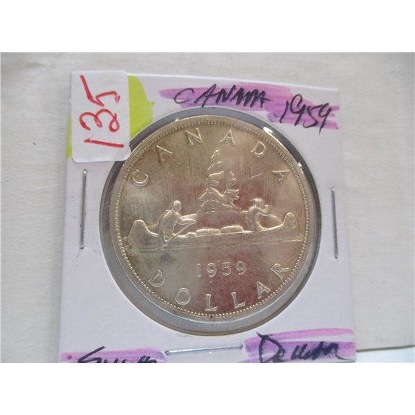 1959 CANADA SILVER DOLLAR