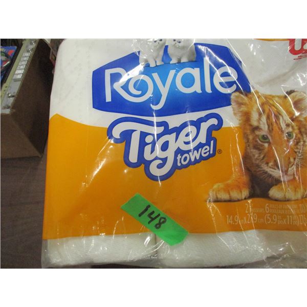 FREIGHT DAMAGE (AS IS):  ROYALE PAPER TOWELS - 5 ROLLS