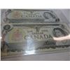 Image 4 : 1973 SET OF SEQUENTIAL SERIAL NUMBER LAST OF CANADA $1 BILLS