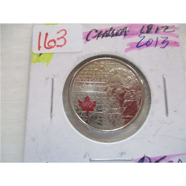 1812 - 2013 SALISBURY COLORED MAPLE LEAF QUARTER