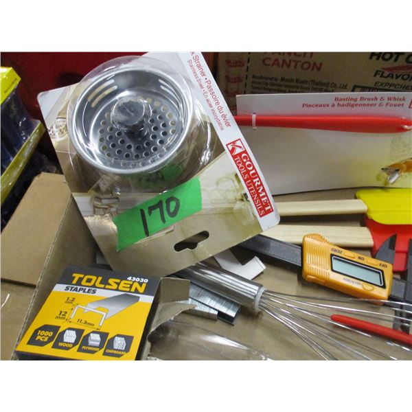FREIGHT DAMAGE (AS IS):  FLAT C/W KNIFE SET, ASSORTED TOOLS, ETC
