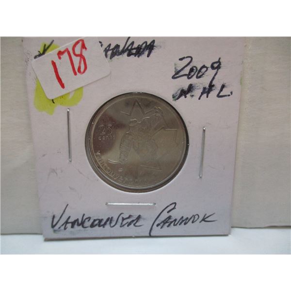 2009 NHL VANCOUVER CANUCKS MINT QUARTER