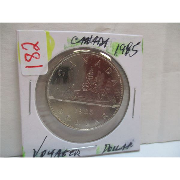 1985 UNCIRCULATED VOYAGER CANADA DOLLAR